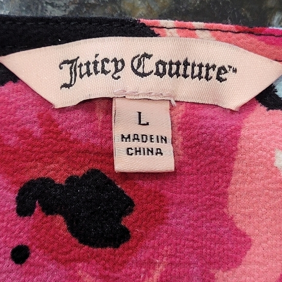 Juicy Couture Large Floral Artsy Long Sleeve Blouse - Picture 7 of 7